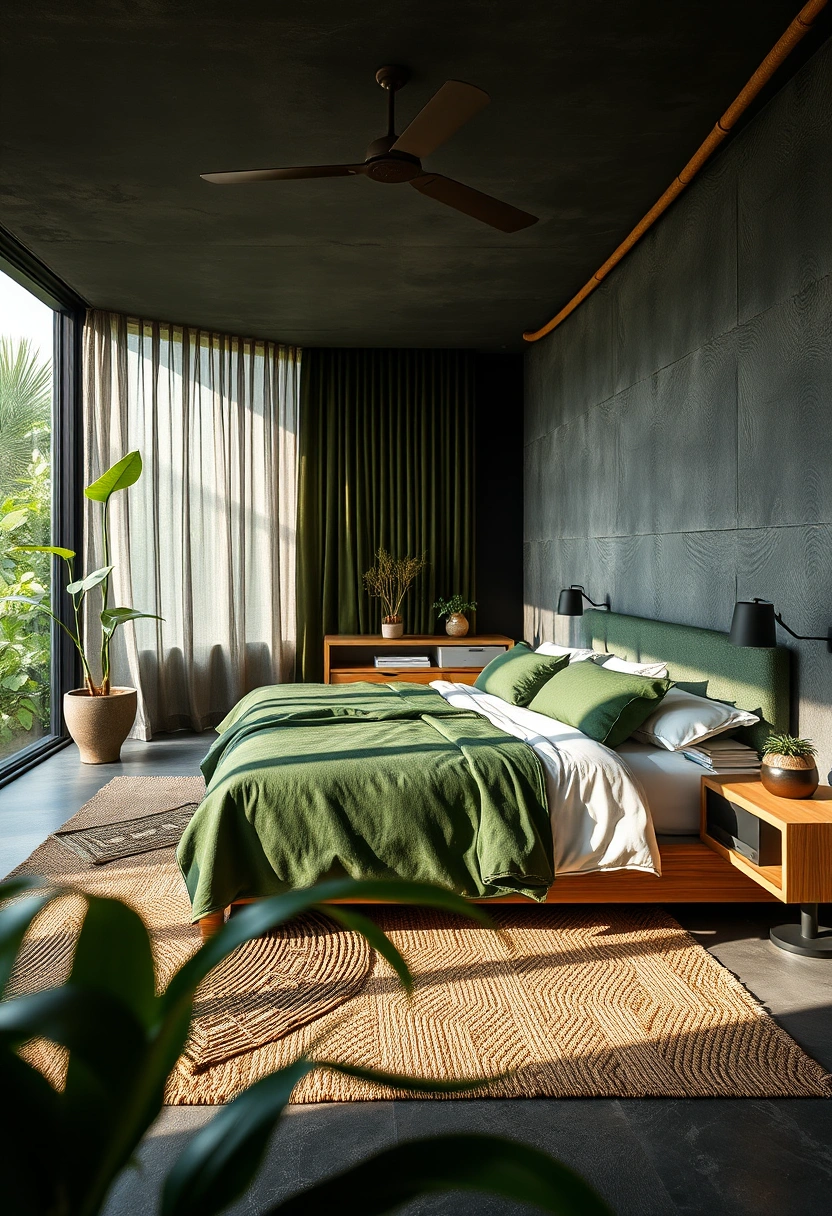 Dark earthy bedroom ideas 7
