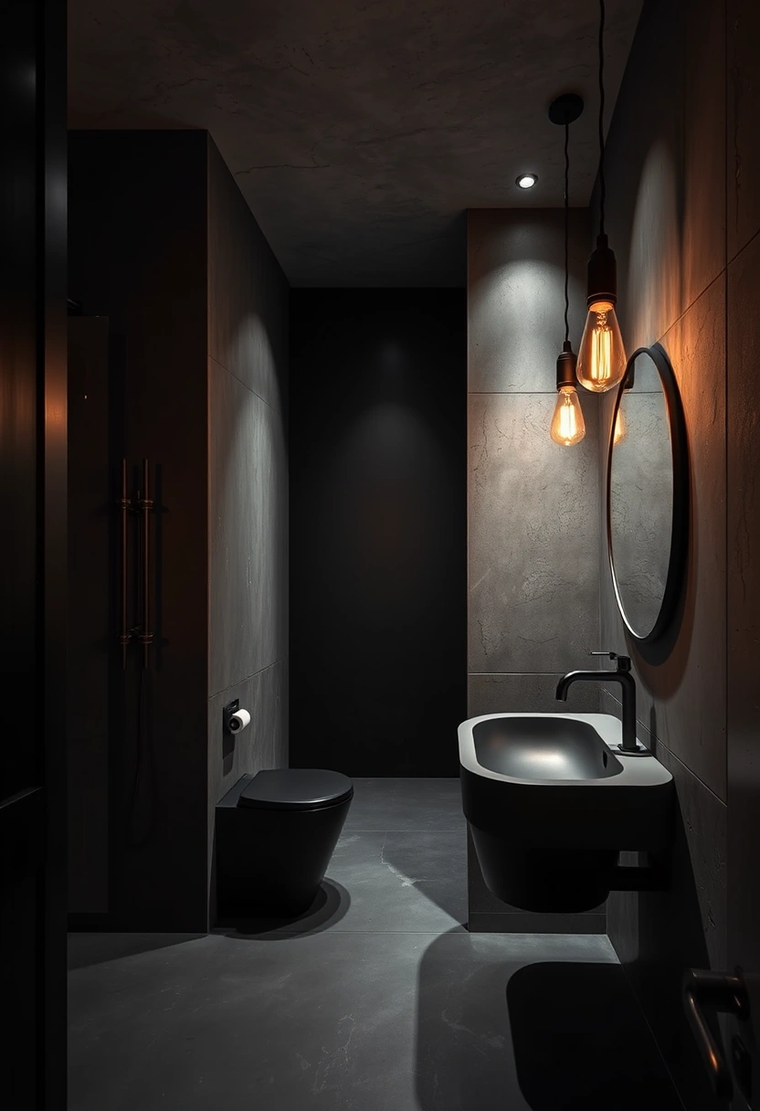 Dark feminine bathroom decor ideas 3