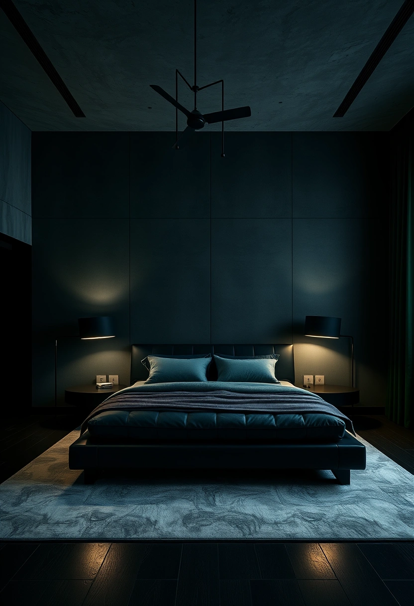 Dark green bedroom ideas 11