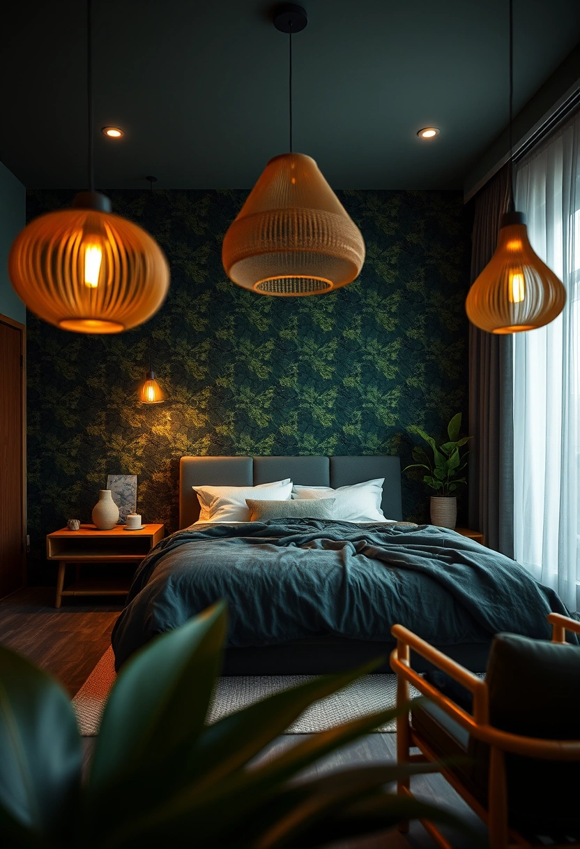 Dark green bedroom ideas 2