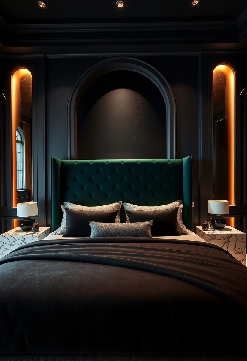 Dark green bedroom ideas 3