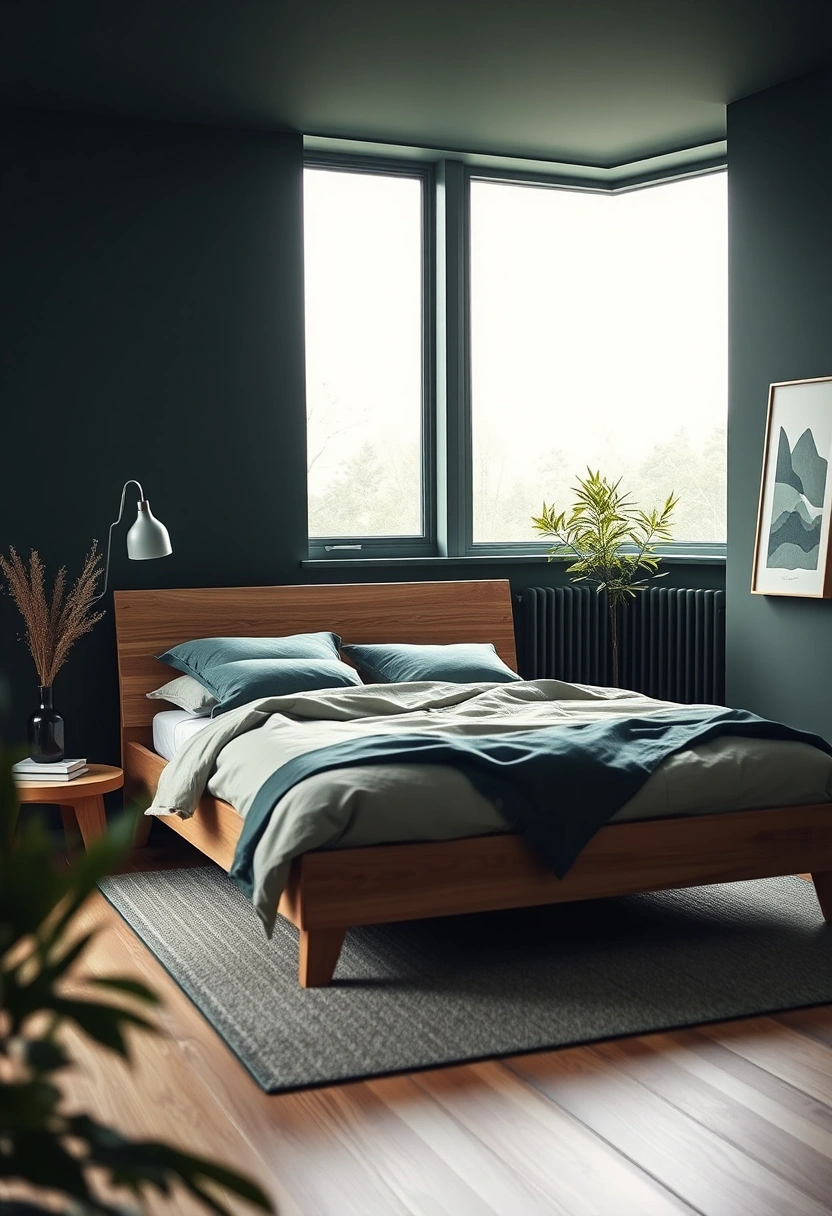 Dark green bedroom ideas 4