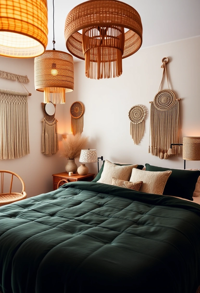 Dark green bedroom ideas 7