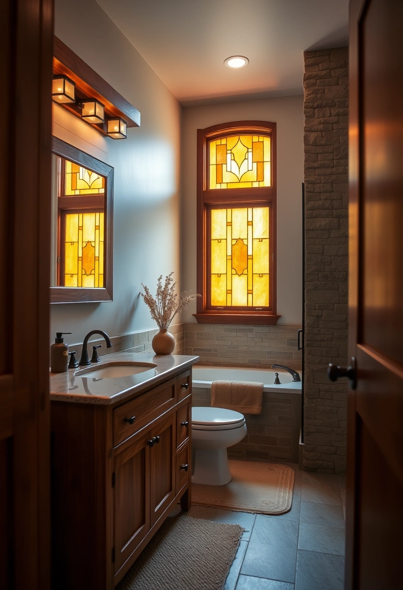 Earthy bathroom ideas 17
