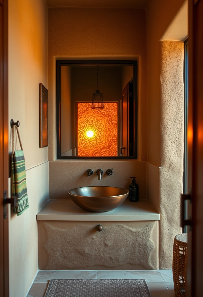 Earthy bathroom ideas 19
