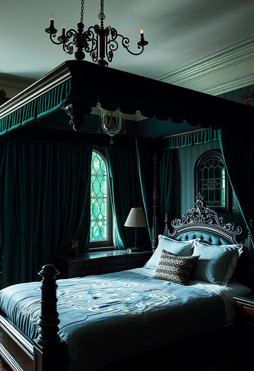 Emerald green bedroom ideas 13