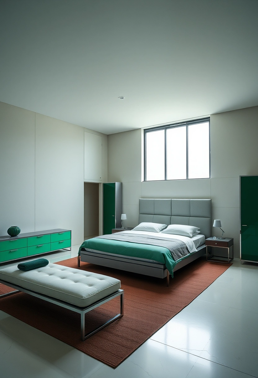 Emerald green bedroom ideas 20