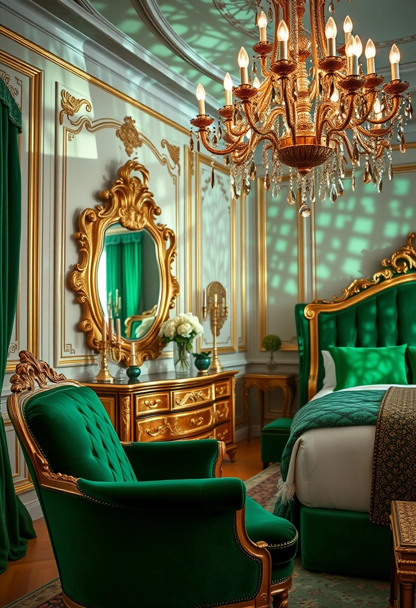 Emerald green bedroom ideas 6