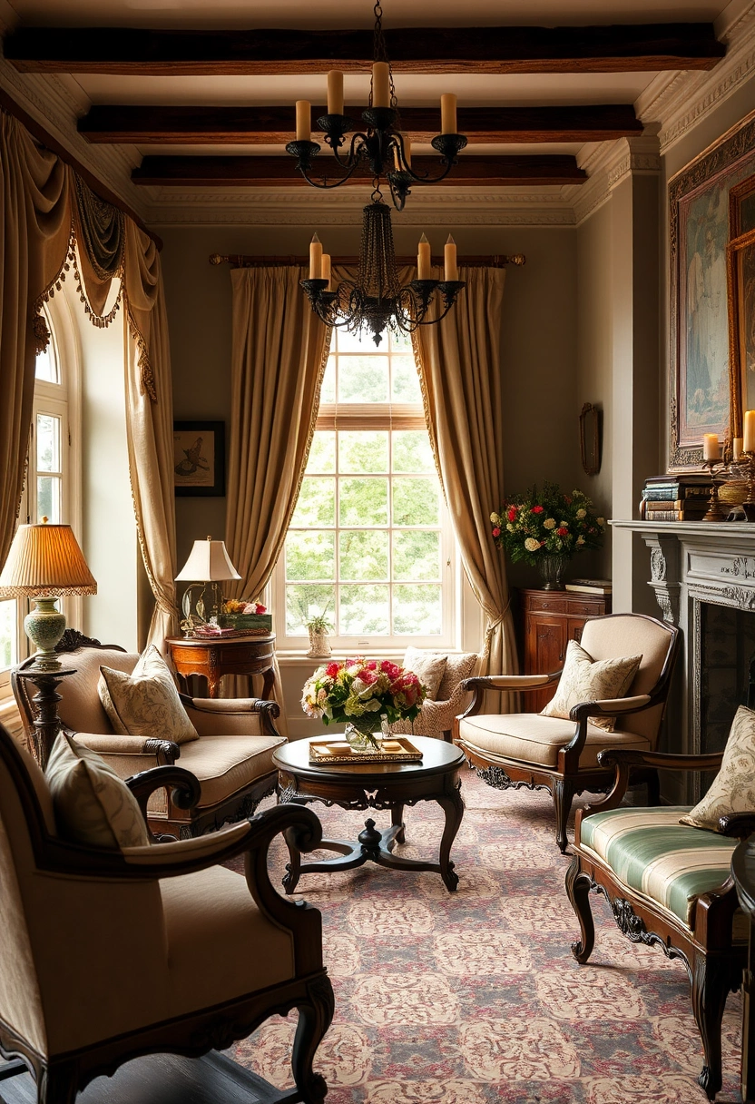 English cottage living room ideas 16