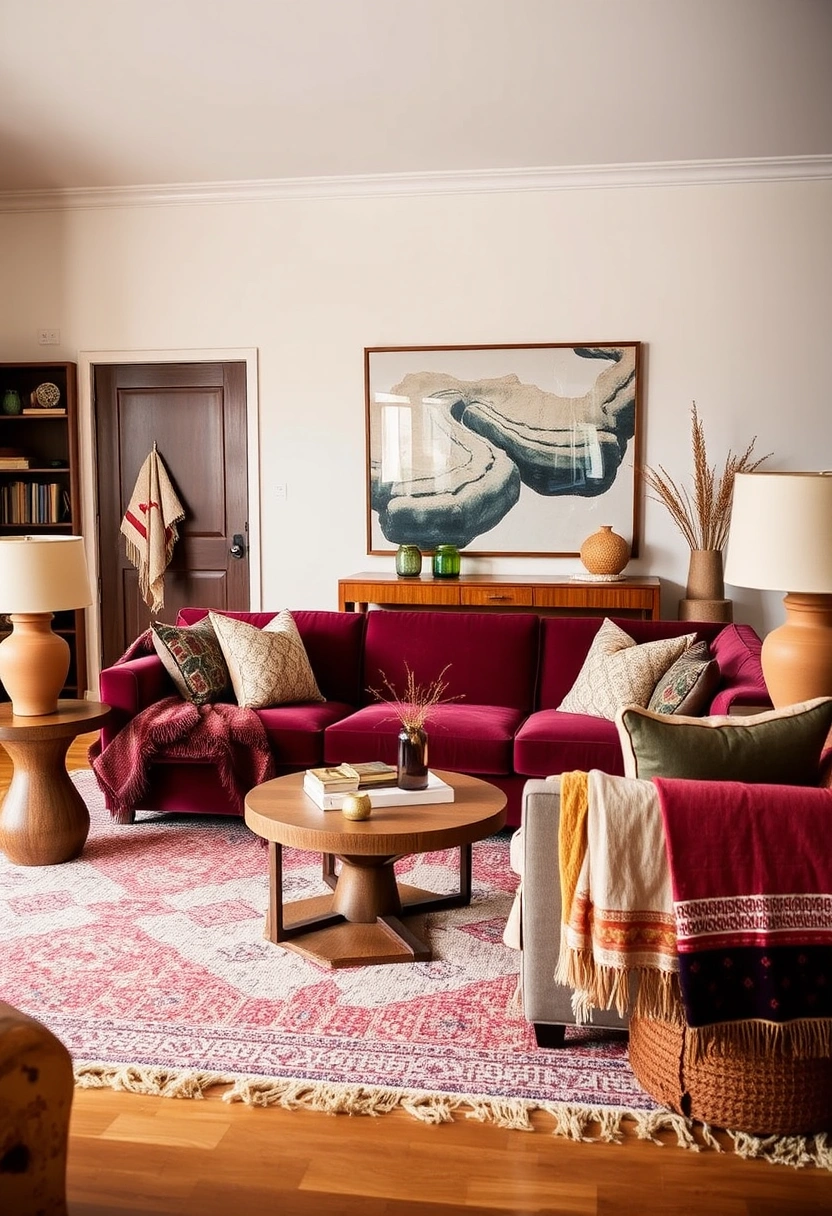 Fall couch decor ideas 16