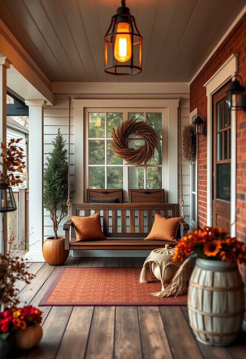 Fall front porch decor ideas 10