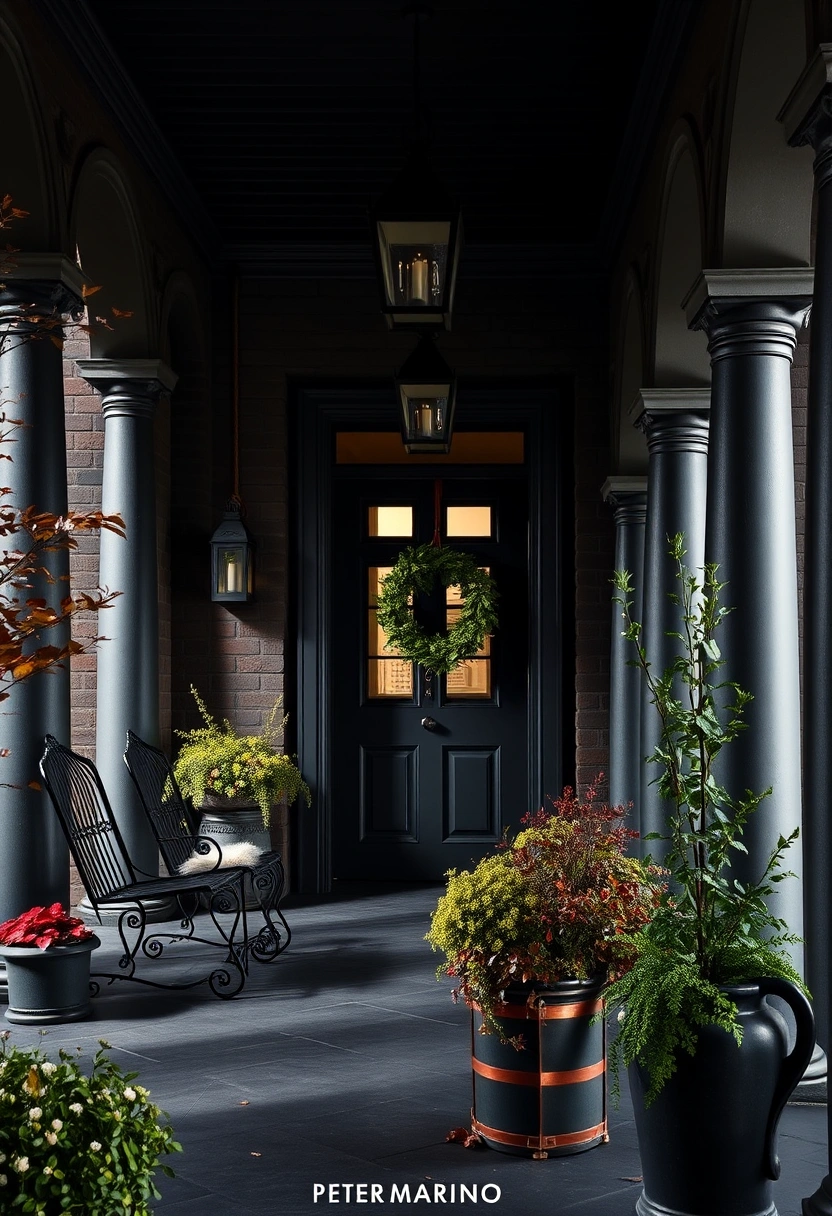 Fall front porch decor ideas 12