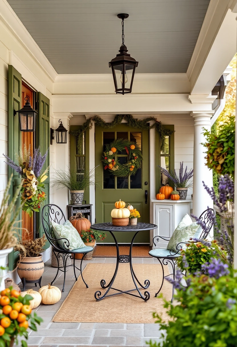 Fall front porch decor ideas 4
