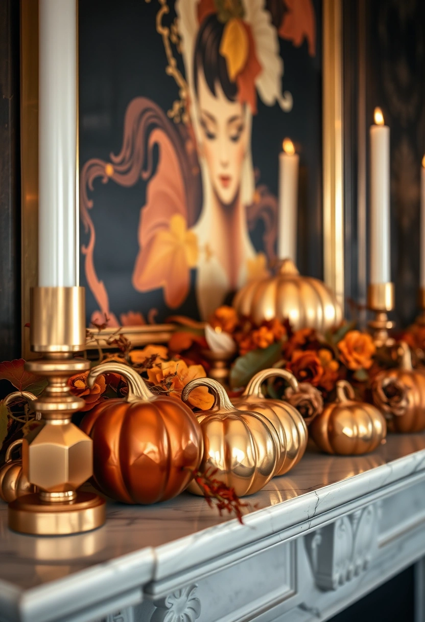 Fall mantle decor ideas 12