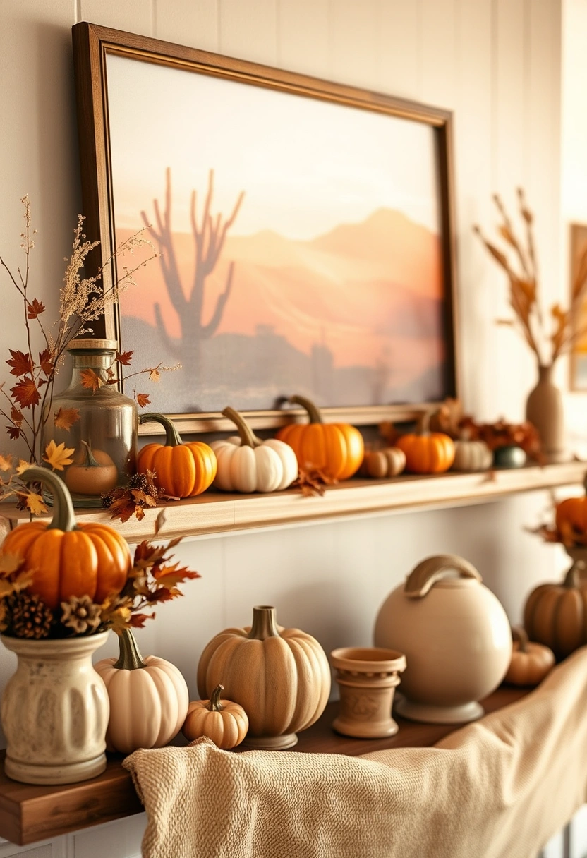 Fall mantle decor ideas 17