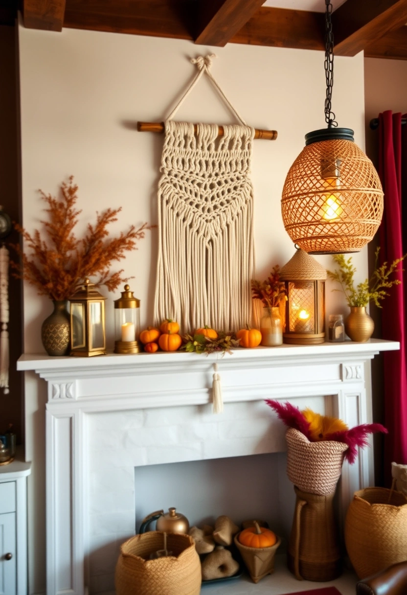 Fall mantle decor ideas 5