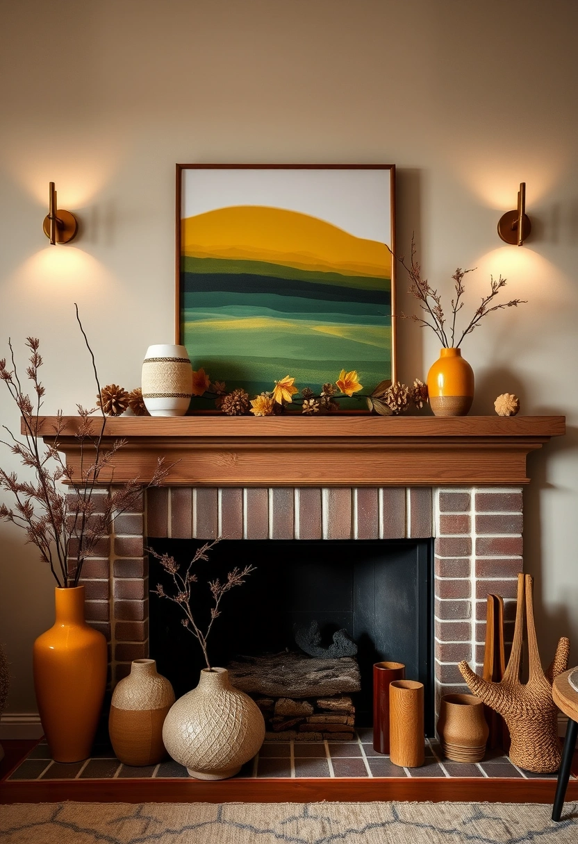 Fall mantle decor ideas 7