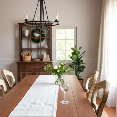Farmhouse table decor ideas 1