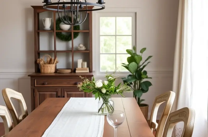 Farmhouse table decor ideas 1