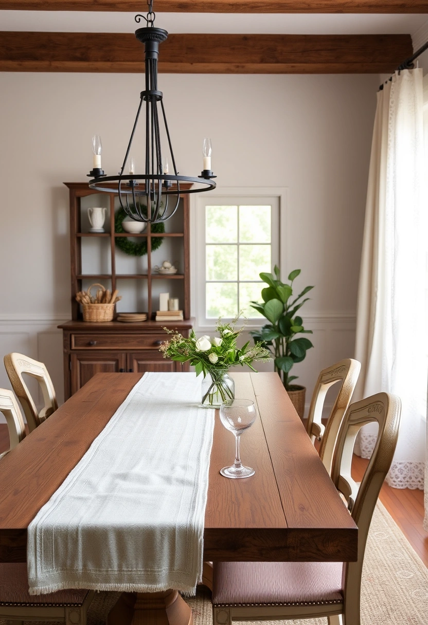 Farmhouse table decor ideas 1