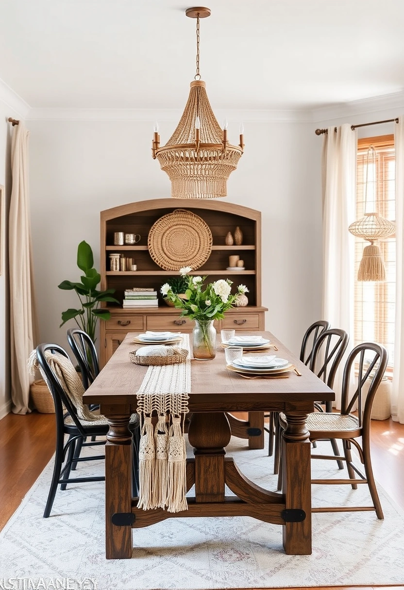 Farmhouse table decor ideas 10