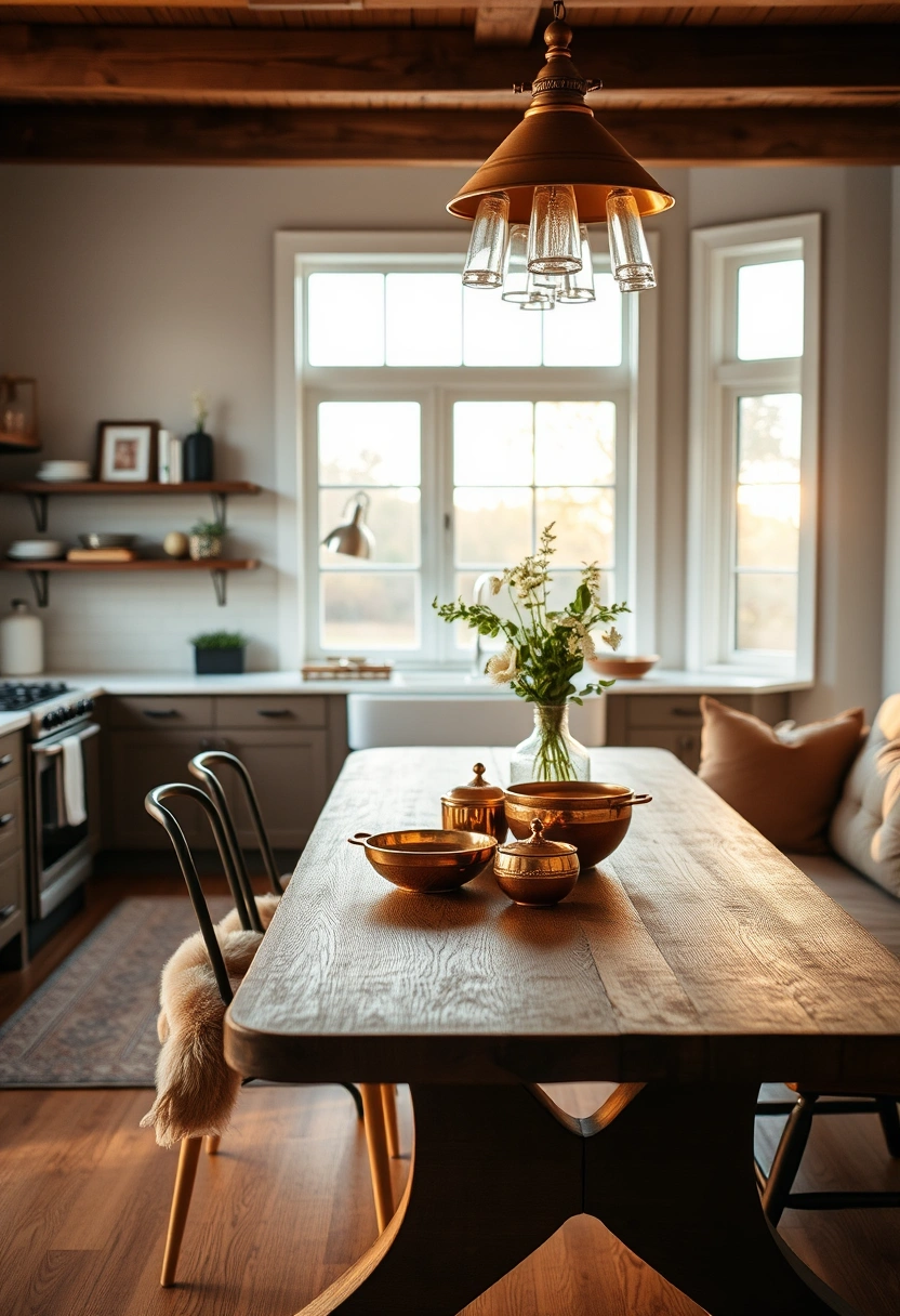 Farmhouse table decor ideas 19