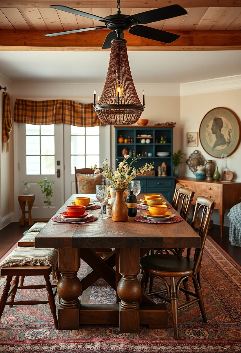 Farmhouse table decor ideas 20