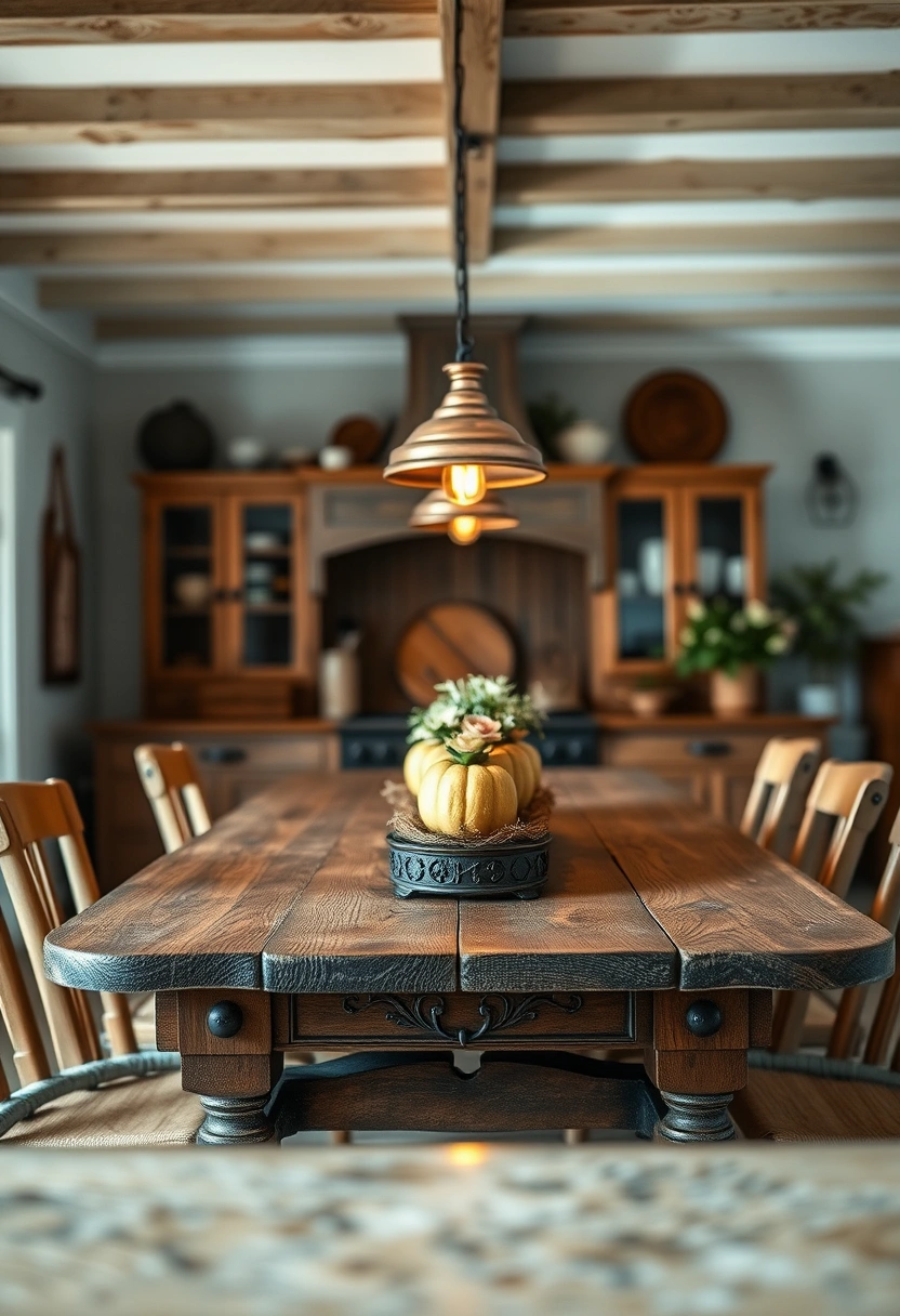 Farmhouse table decor ideas 7