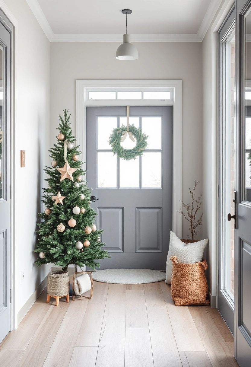 Front door Christmas decor ideas 11