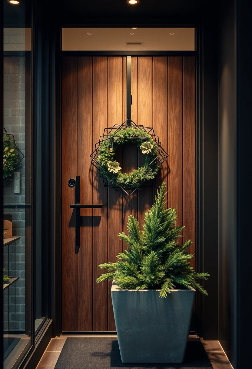 Front door Christmas decor ideas 12