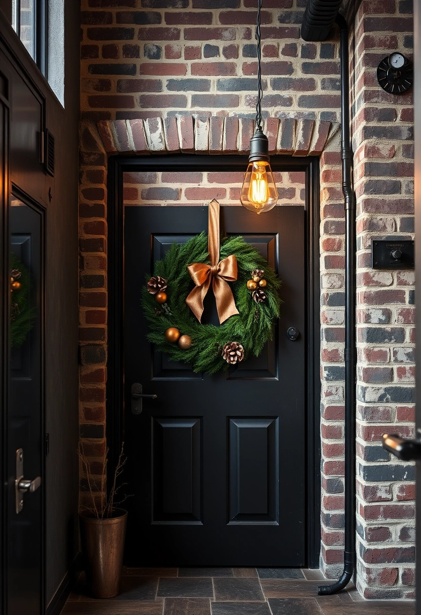 Front door Christmas decor ideas 17