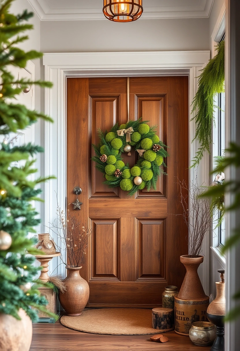 Front door Christmas decor ideas 18