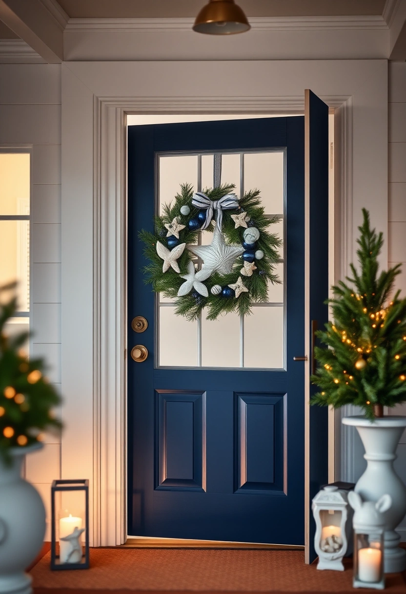 Front door Christmas decor ideas 3