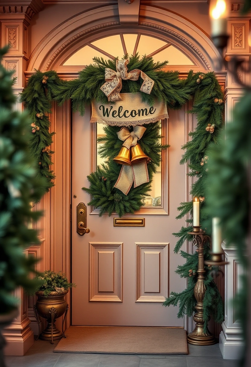Front door Christmas decor ideas 6