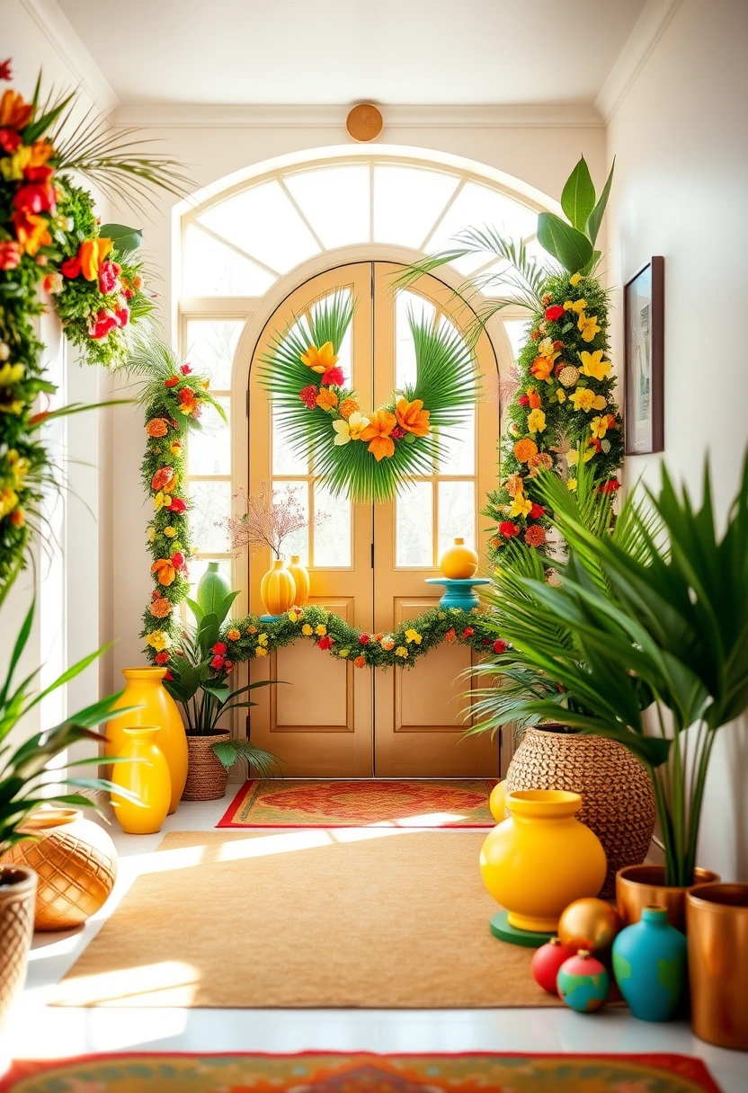 Front door Christmas decor ideas 9