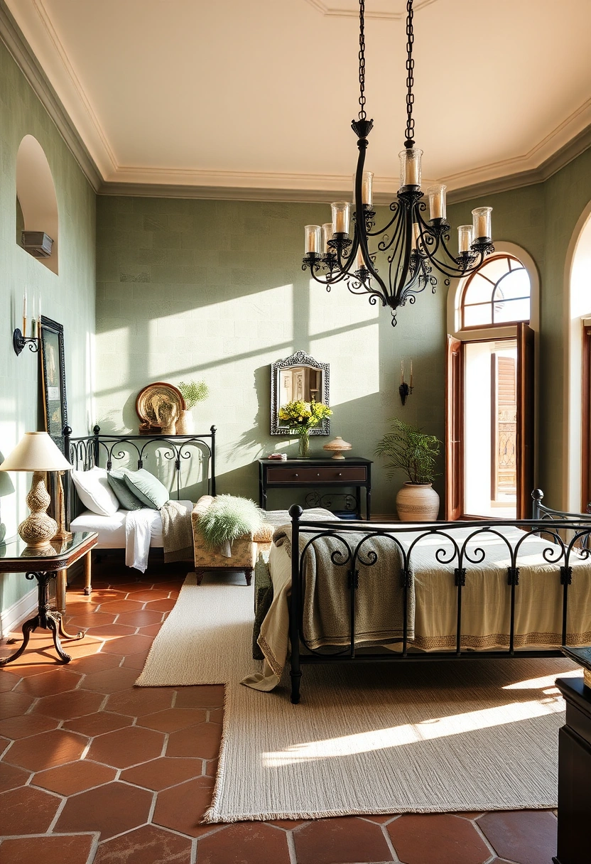 Green and black bedroom ideas 16