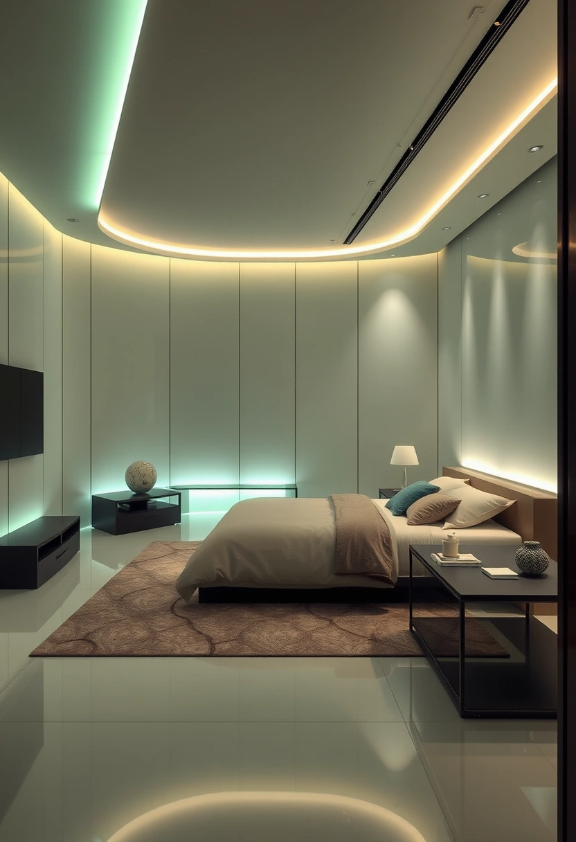 Green and black bedroom ideas 19