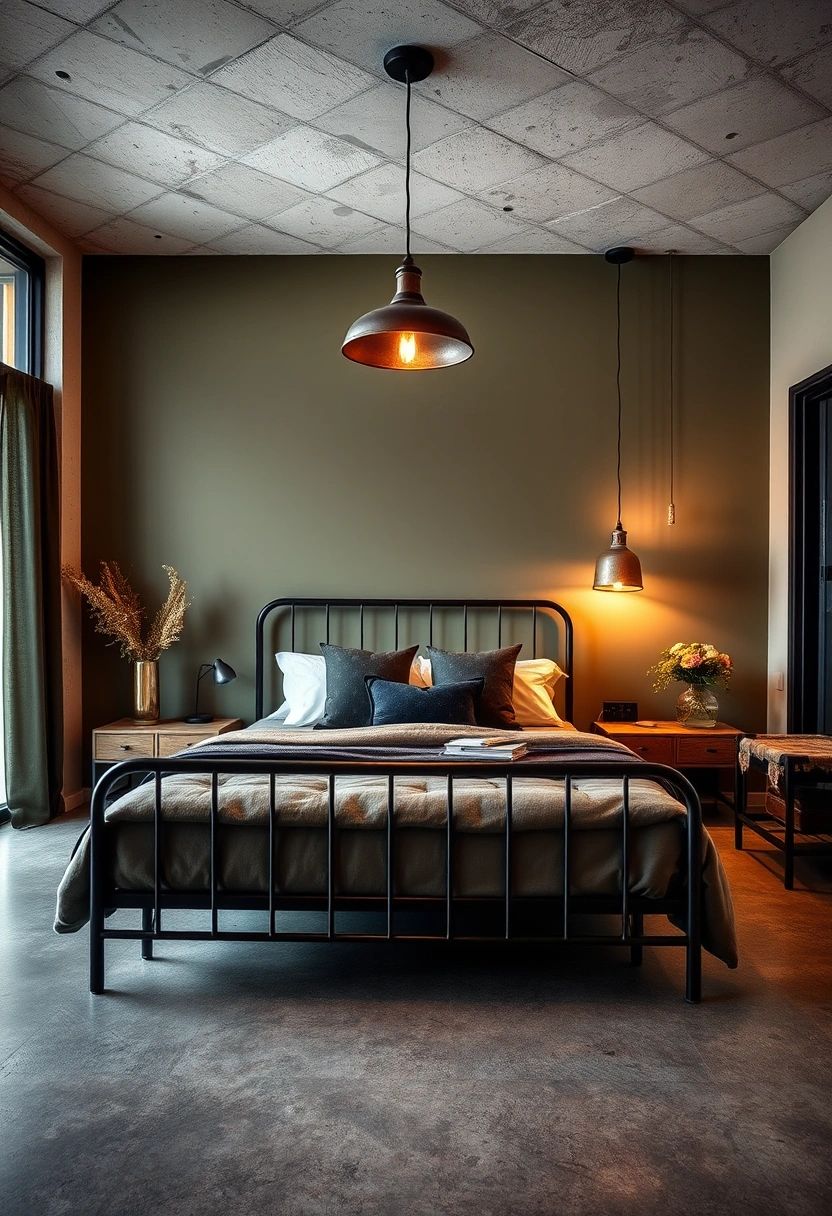 Green and black bedroom ideas 3