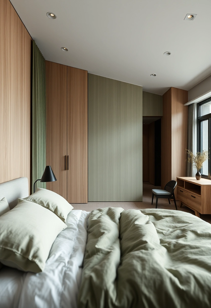 Green and black bedroom ideas 4