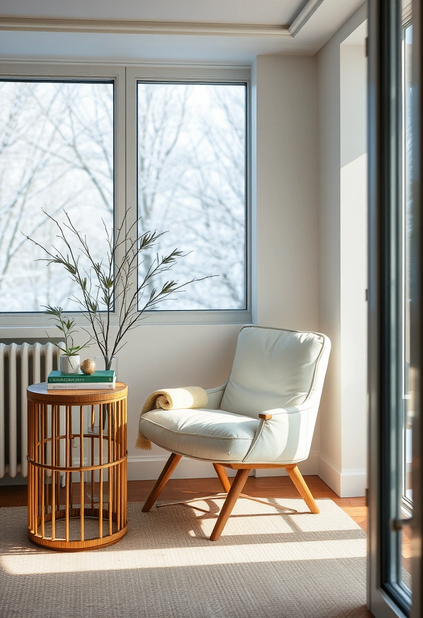 Green and white winter home decor ideas 18