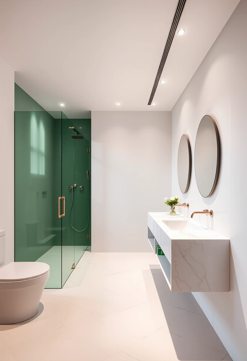 Green and white winter home decor ideas 8