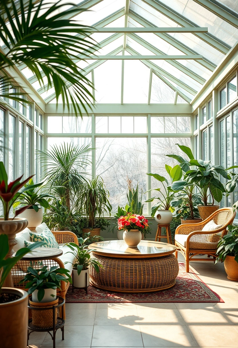 Green and white winter home decor ideas 9