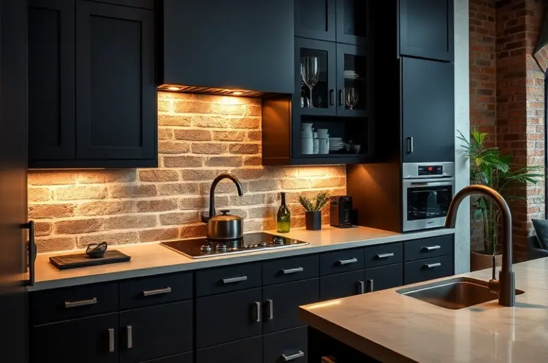 Iron ore kitchen cabinets ideas 1