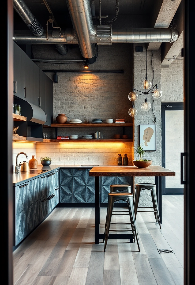Iron ore kitchen cabinets ideas 3