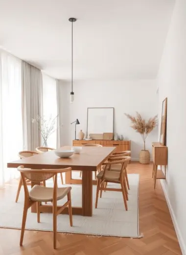 Japandi dining room ideas 1