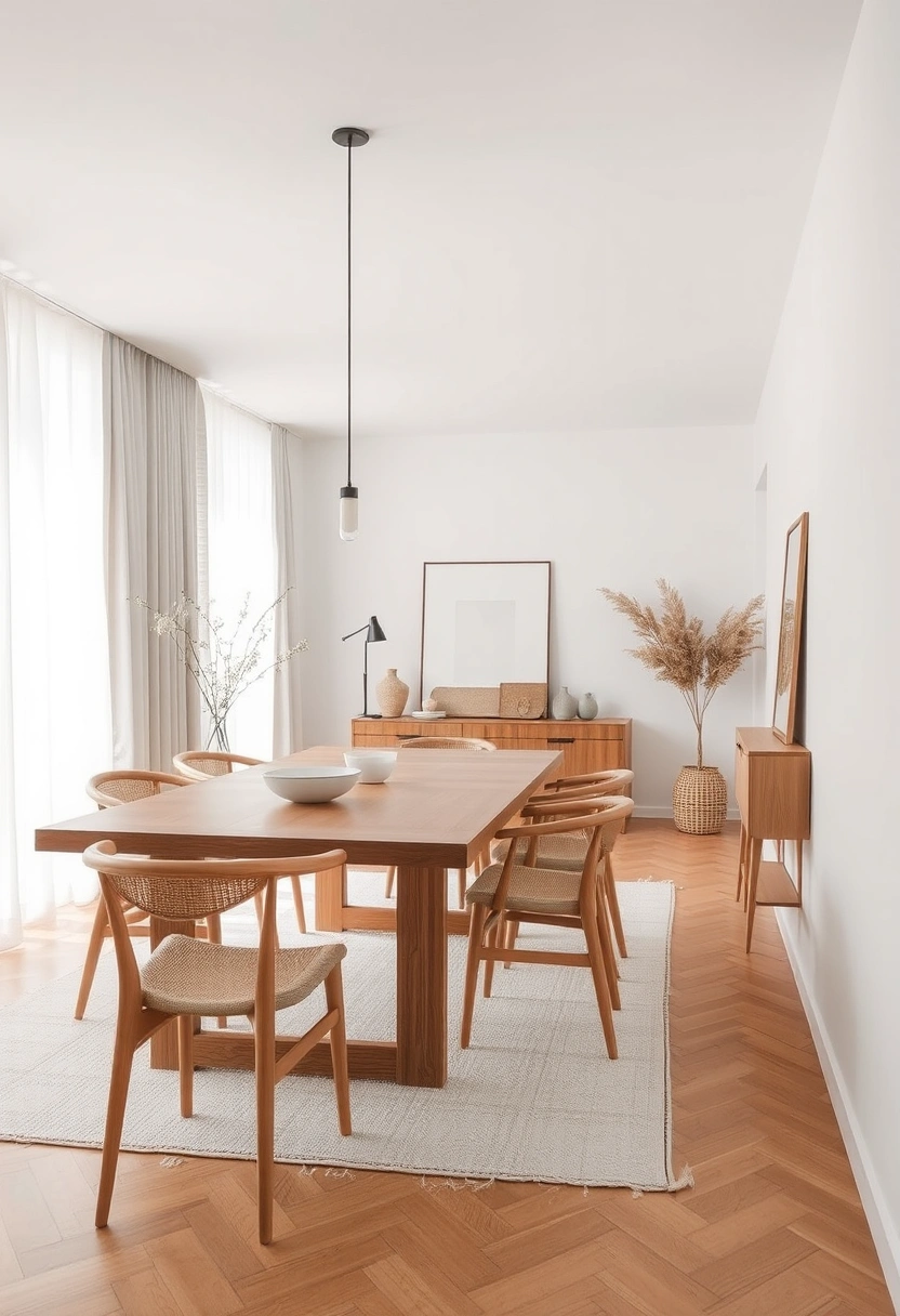 Japandi dining room ideas 1