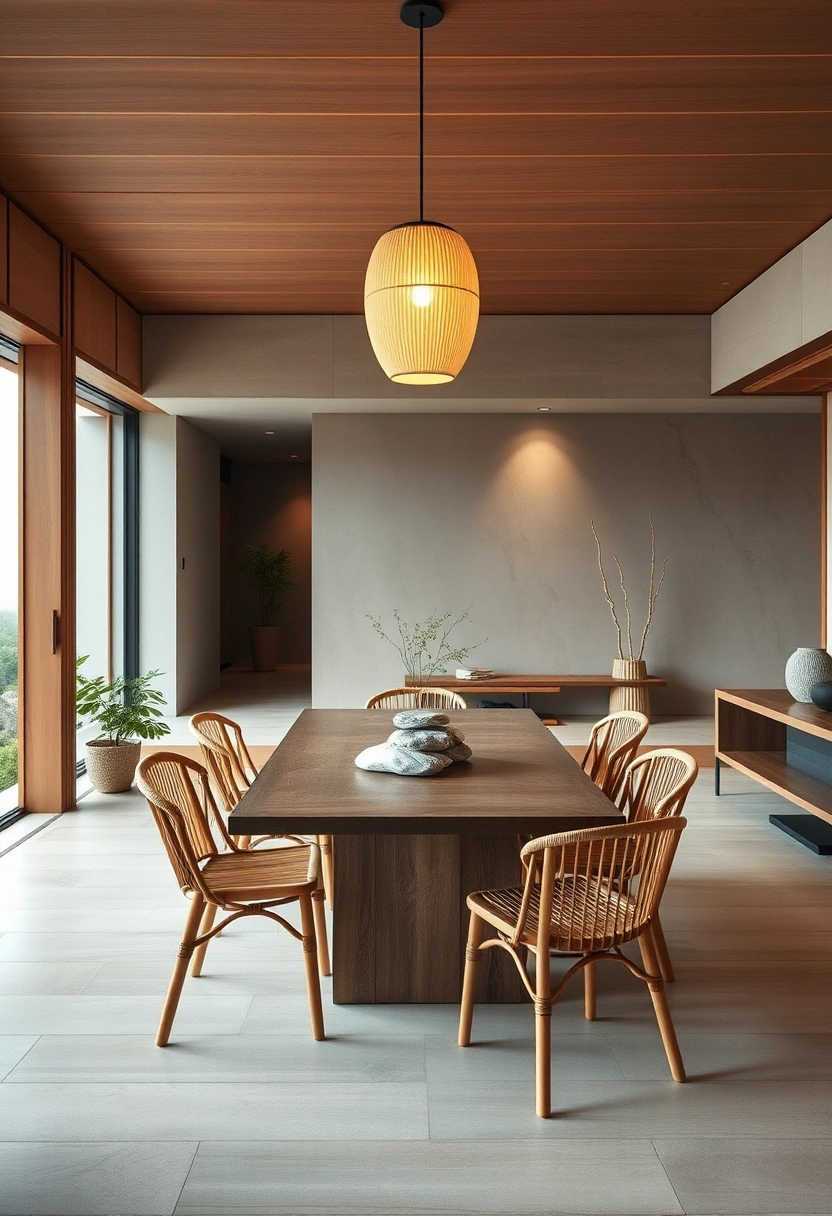 Japandi dining room ideas 3