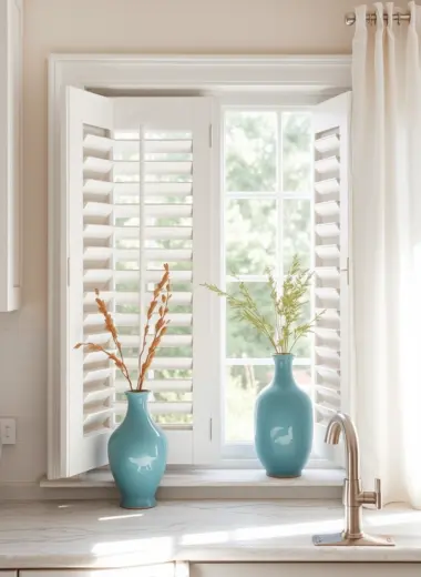 Kitchen window decor ideas 1