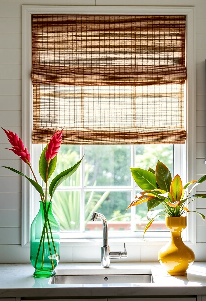 Kitchen window decor ideas 11