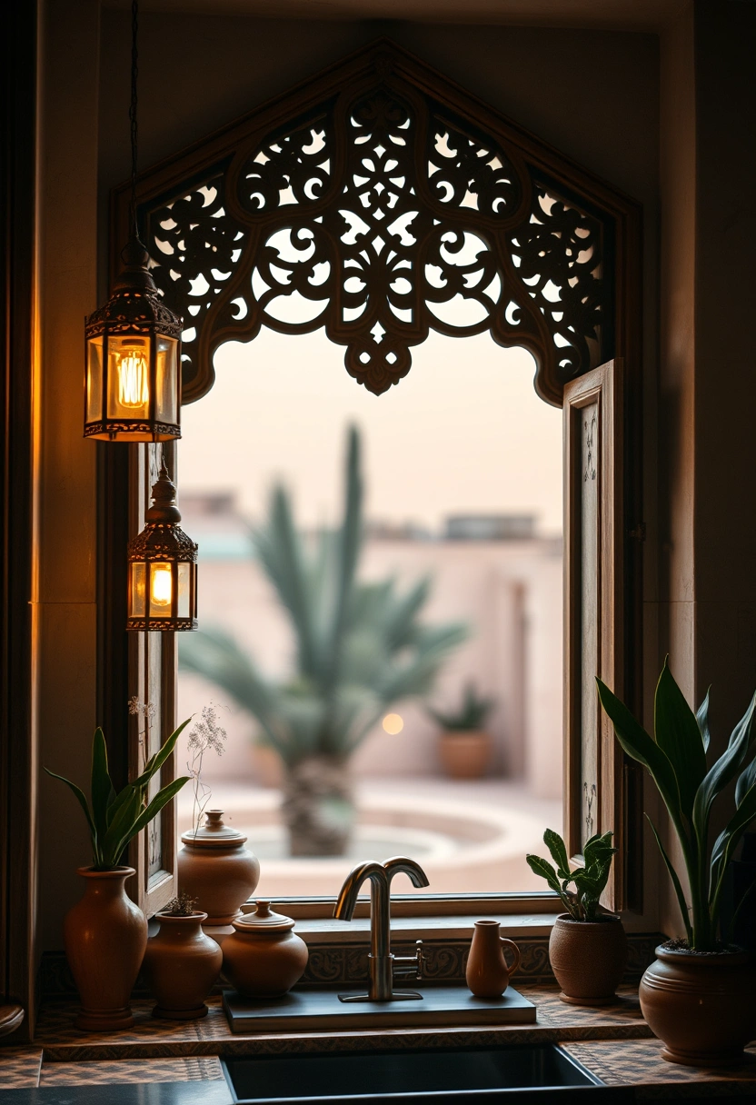 Kitchen window decor ideas 14